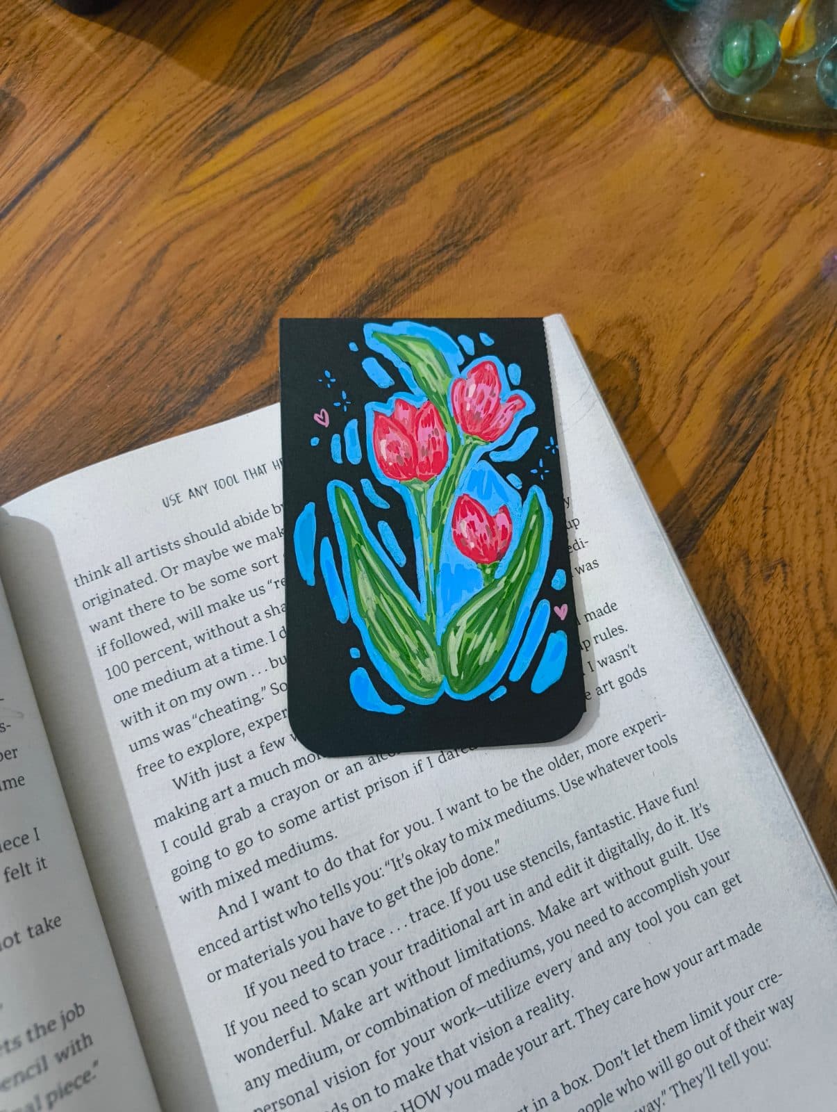 Tulips magnetic bookmarks
